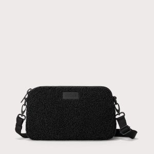 Nora Shoulder Bag in Onyx Shearling